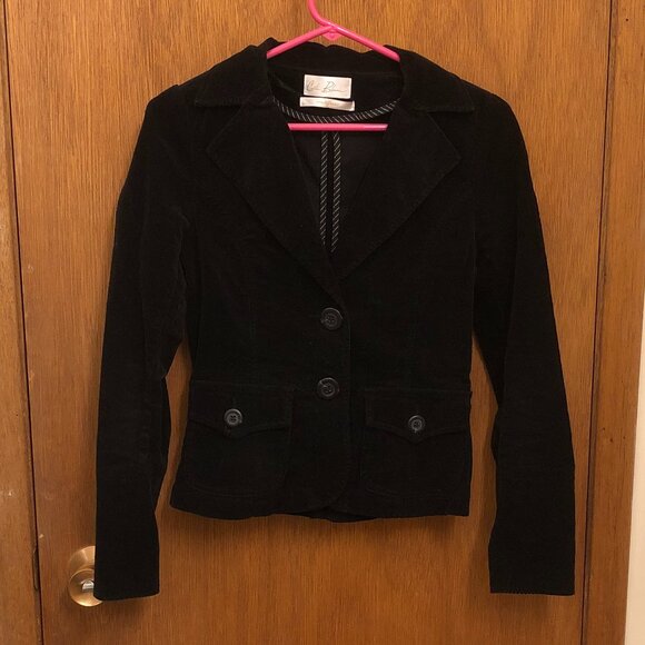 Costa Blanca black fitted corduroy blazer - Size Small - 95% Cotton - Picture 5 of 6
